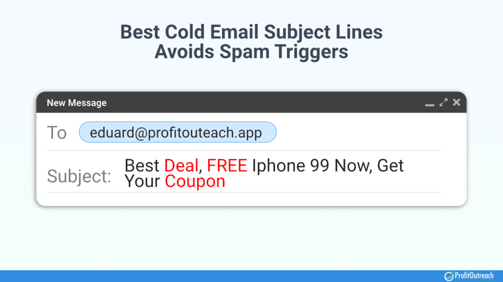 best cold email subject lines Avoid Spam Triggers