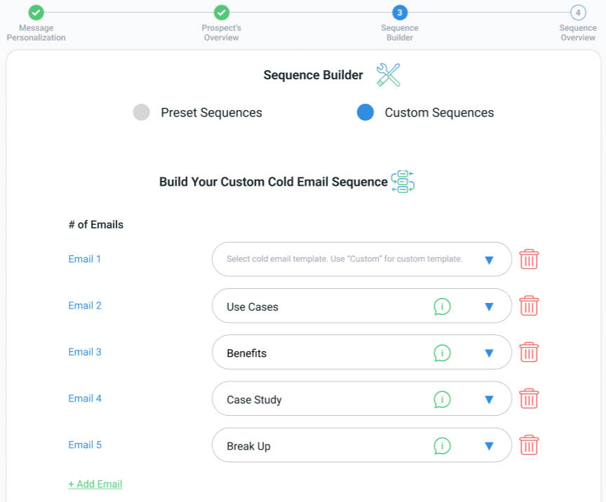 cold email sequence generator ProfitOutreach