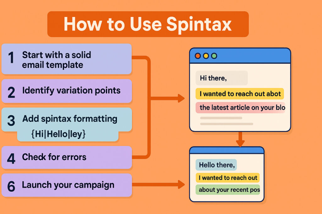 how to use spintax cold email